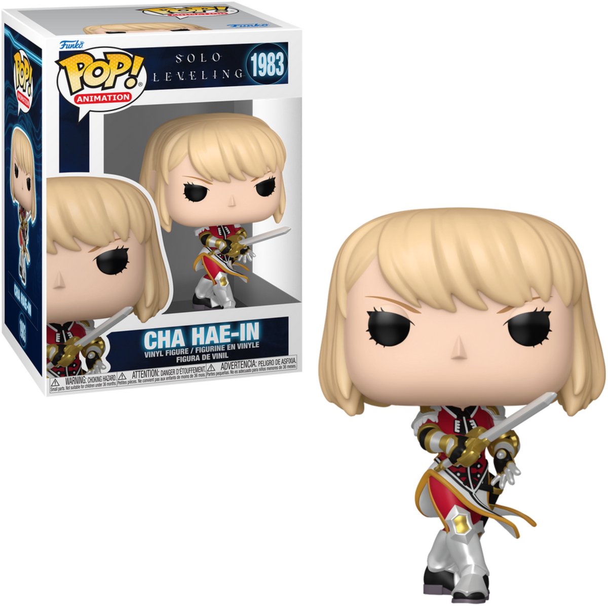 Funko solo leveling cha hae-in statuetta in vinile 1983 unisex pop! - neutro - standard