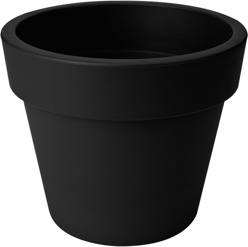 Elho green basics top planter 40 - macetero para exterior - ø 39,0 x h 33,0 cm - living black