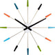 Nexttime plug inn – silent wall clock – 58 cm – metal – multicolor – design