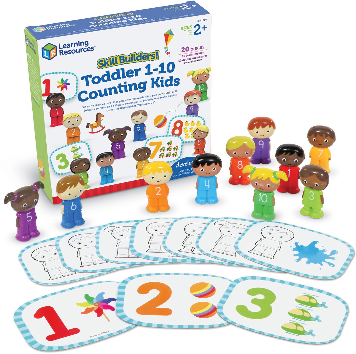 Learning resources skill builders! peuter set tellen 1-10 (engels) toddler 1-10 counting (en) - 2+