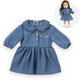 Abito in denim Corolle per baby pop, 36 cm