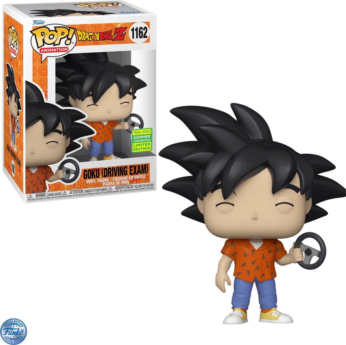 Funko dragonball z - pop n° 1162 - goku driving exam - 2022 summer convention exclusive le