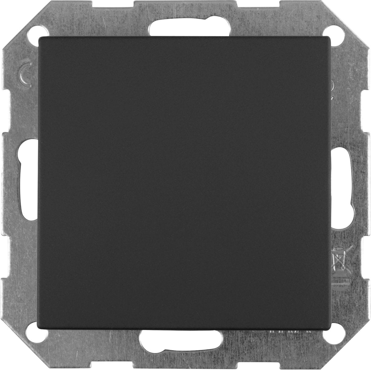 Placa ciega Gira e2 - integrada - negra