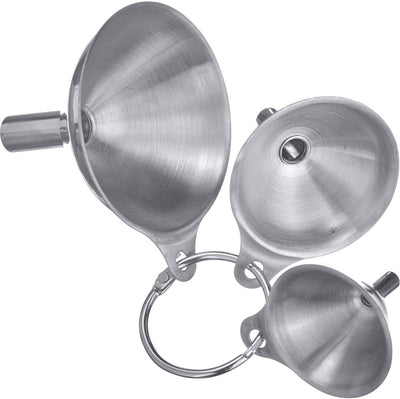 Set di imbuti Westmark, 3 pezzi, ø 4,5 cm, 5,5 cm e 7,5 cm, acciaio inossidabile, mini, argento, 51192270