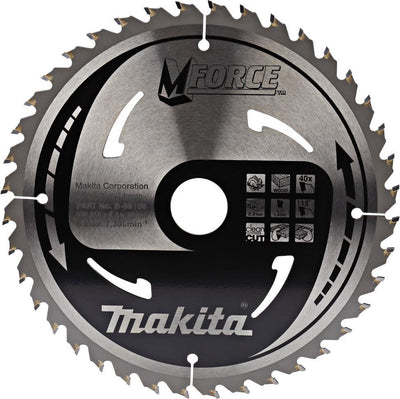 Accessori Makita lama per sega circolare mforce 210x30x2,3 40t15g - b-08109
