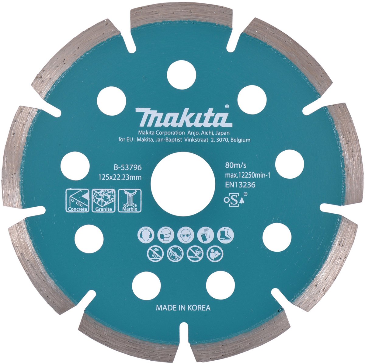 Makita diamantschijf 125x22,23x1,6mm segment