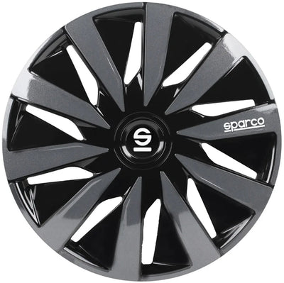 coprimozzi Lazio 15 pollici ABS nero grigio set da 4
