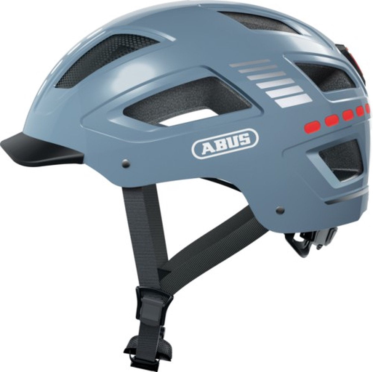 ABUS Casco Hyban 2.0 LED SEÑAL GLACIER XL 58-63cm