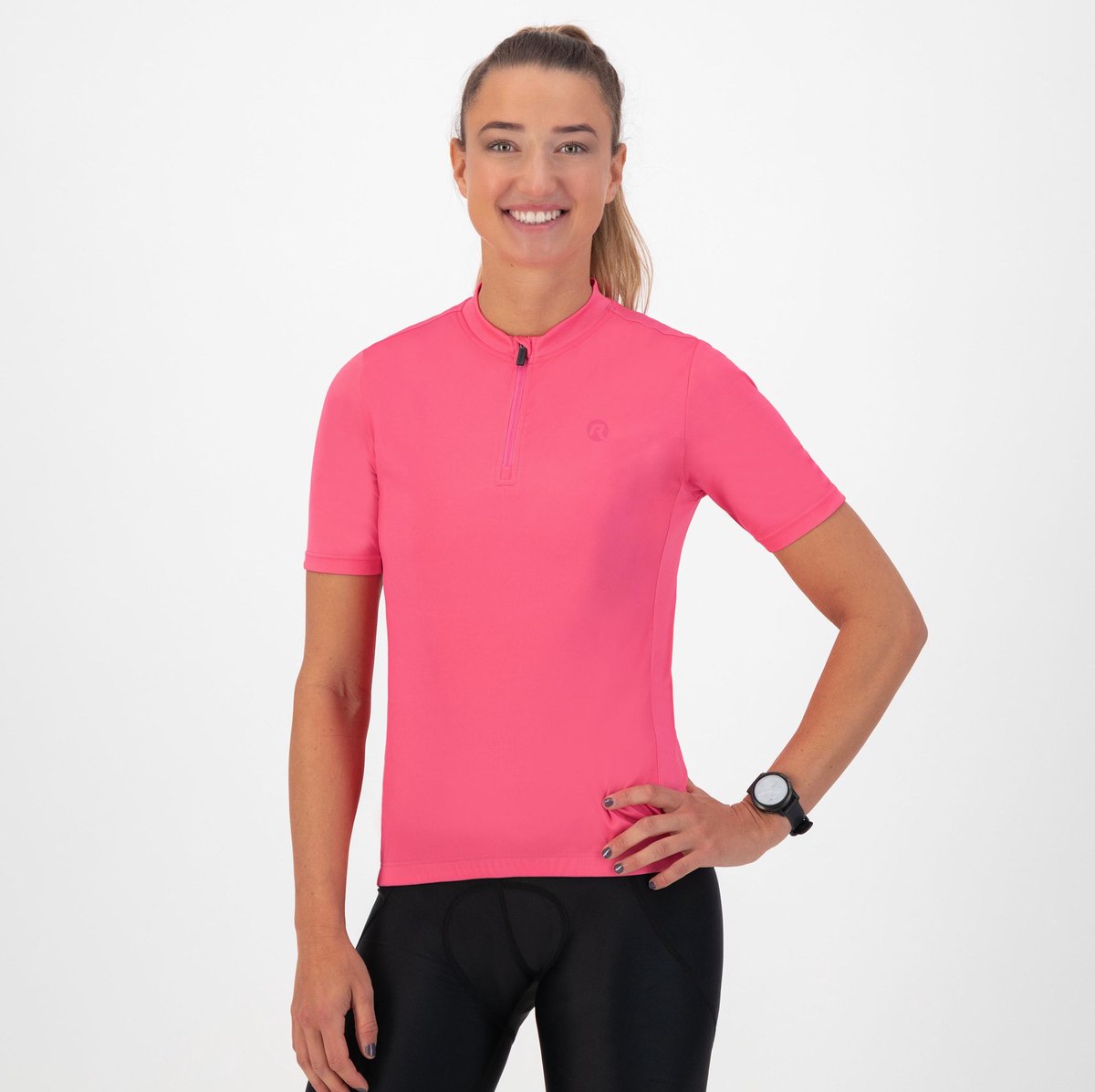 Maglia ciclismo Rogelli core donna - maniche corte - rosa - l