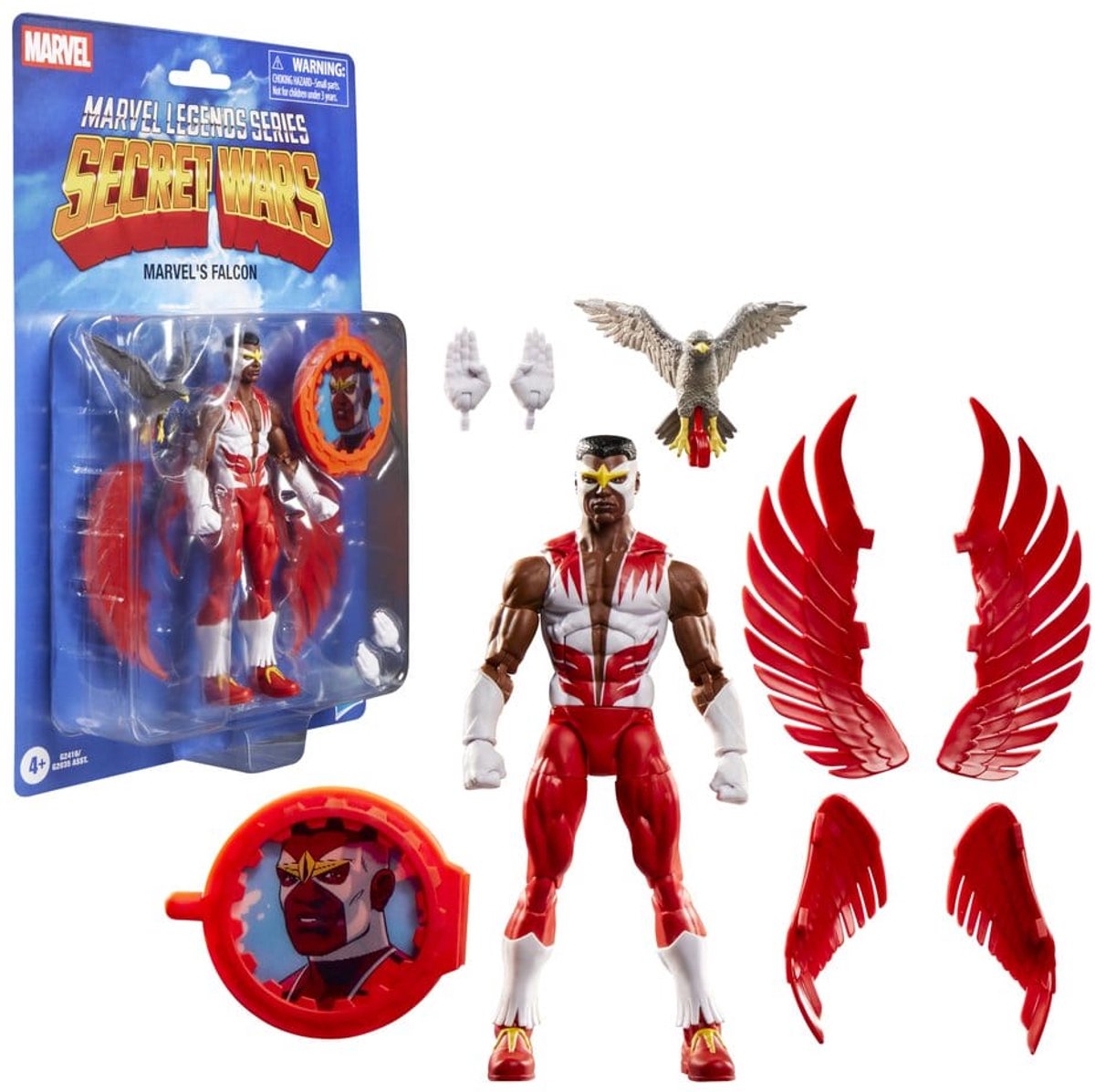 Marvel Legends Series Secret Wars's Falcon, Capitán América Comics Figura de acción coleccionable de 6 pulgadas