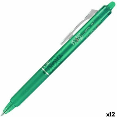Penna a sfera Pilot Frixion clicker 0,7mm – scatola da 12 pezzi - verde