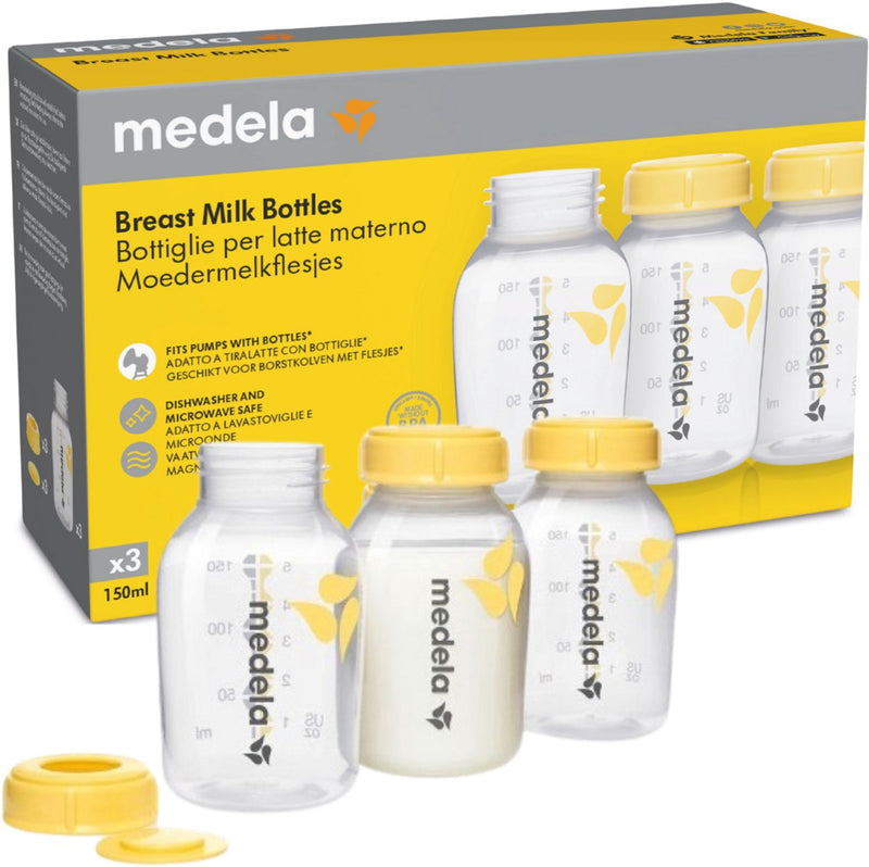 Serie Medela - biberon - 150 ml - 3 pezzi - conservazione sicura