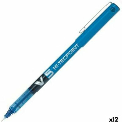 Pilot pen roller v5 azul aguja 0,3 mm (12 piezas)