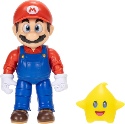 Jakks Super Mario Galaxy Movie – Serie di personaggi da 13 cm – Personaggio di Mario con Luma Star