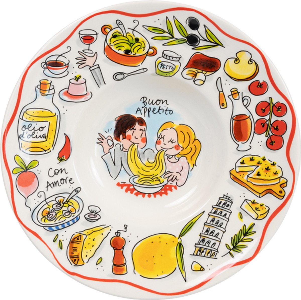 Blond Amsterdam, pasta: plato hondo 24 cm con apetito
