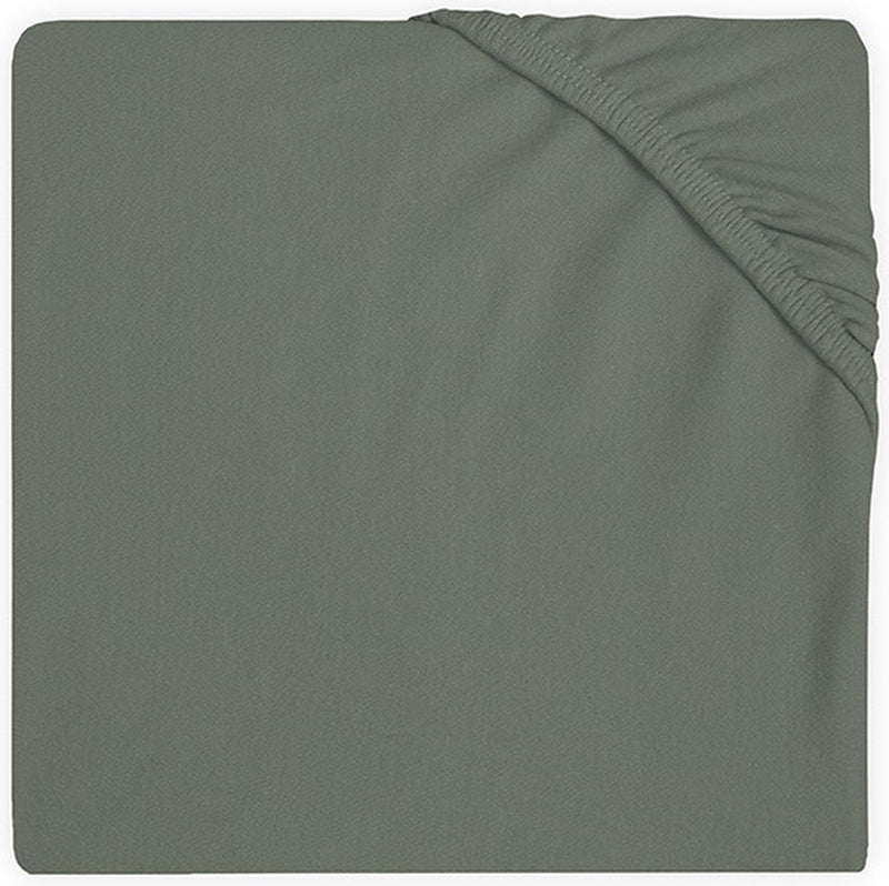 Jollein - caja de sábanas ajustables para bebé, jersey para colchón (verde ceniza) - algodón - caja de sábanas ajustables - 75x95cm