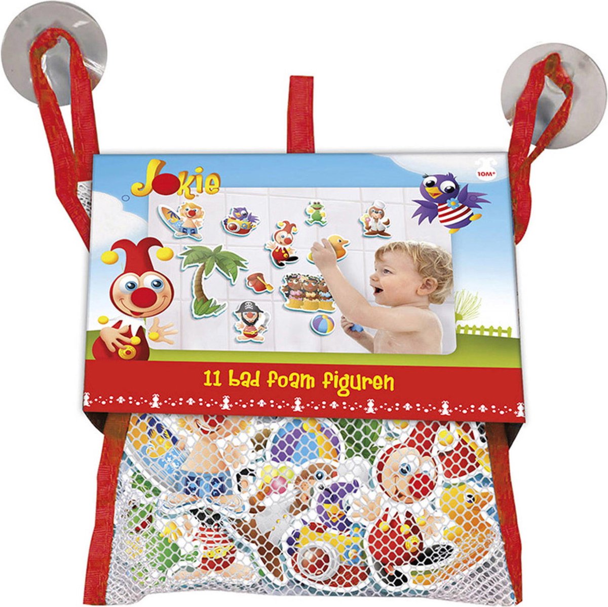 Bambolino Toys Bath figures Jokie in storage net, 10st.