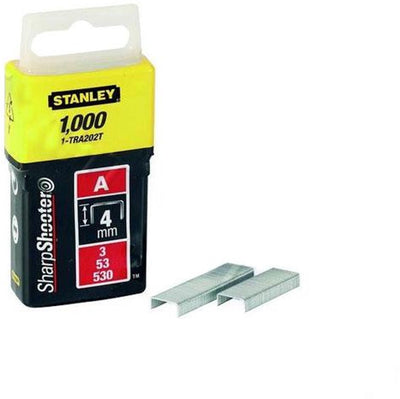 Grapas para herramientas manuales Stanley de 6 mm tipo a - 5000 piezas - 1-tra204-5t