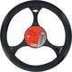 Coprivolante per auto Carpoint - pelle PU nera con grigia - per volanti con un diametro di 37-39 cm