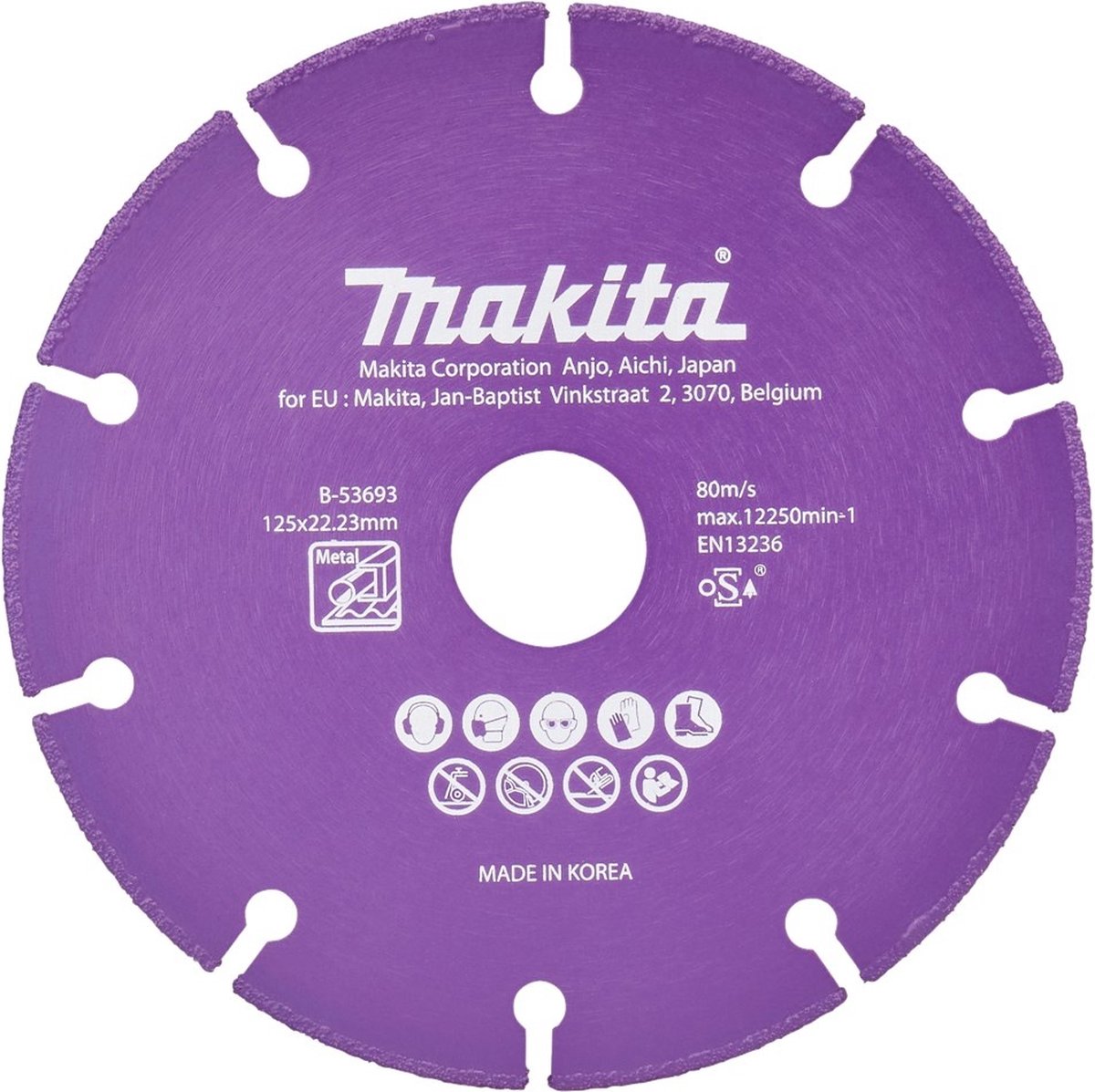 Accessori Makita disco da taglio acciaio 125x22,23x1,3mm - b-53693 b-53693