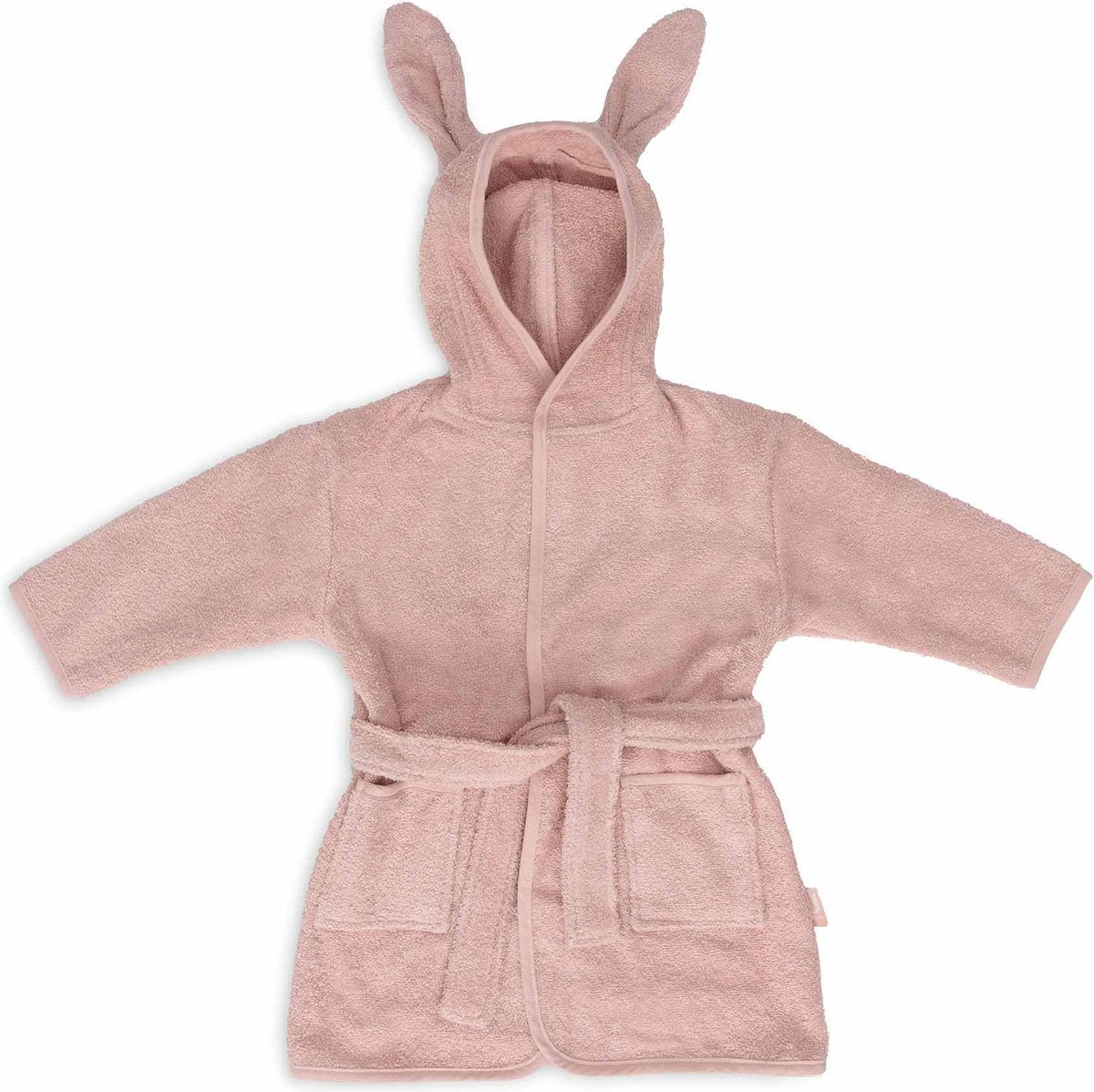 Jollein - Accappatoio per bambini in spugna 3-4 anni - Accappatoio per bambini con cappuccio - rosa selvatico