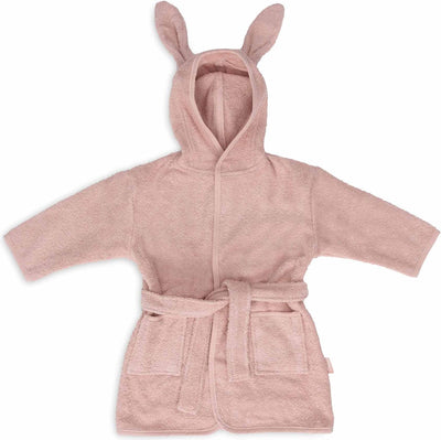 Jollein - Accappatoio per bambini in spugna 3-4 anni - Accappatoio per bambini con cappuccio - rosa selvatico