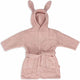 Jollein - Accappatoio per bambini in spugna 3-4 anni - Accappatoio per bambini con cappuccio - rosa selvatico