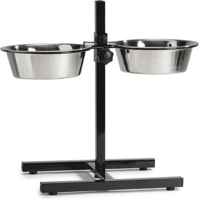 Beeztees standard - ciotola per cibo e acqua per cani - nera - 20 cm