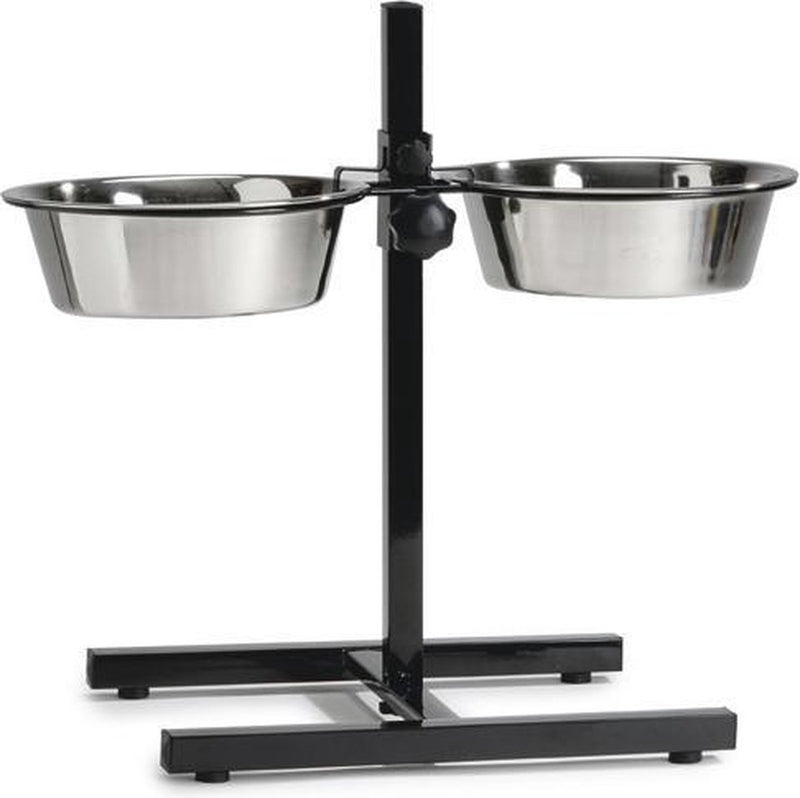 Beeztees standard - comedero y bebedero para perros - negro - 20 cm