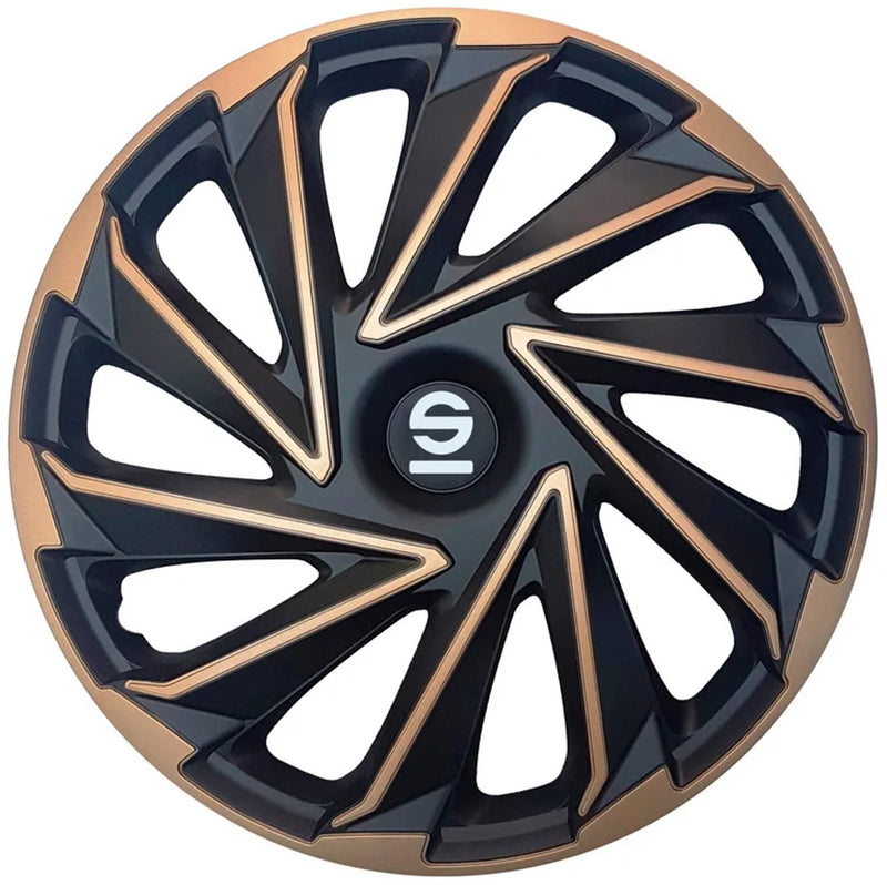 Coprimozzi Sparco Varese 16 pollici oro nero set da 4