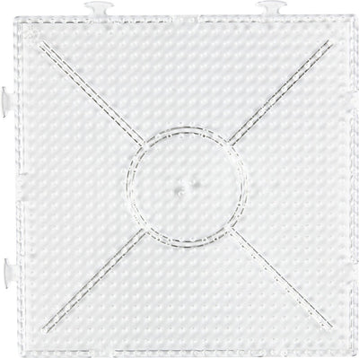Nabbi base plate, large square, size 15x15 cm, medium, clear, 1 piece