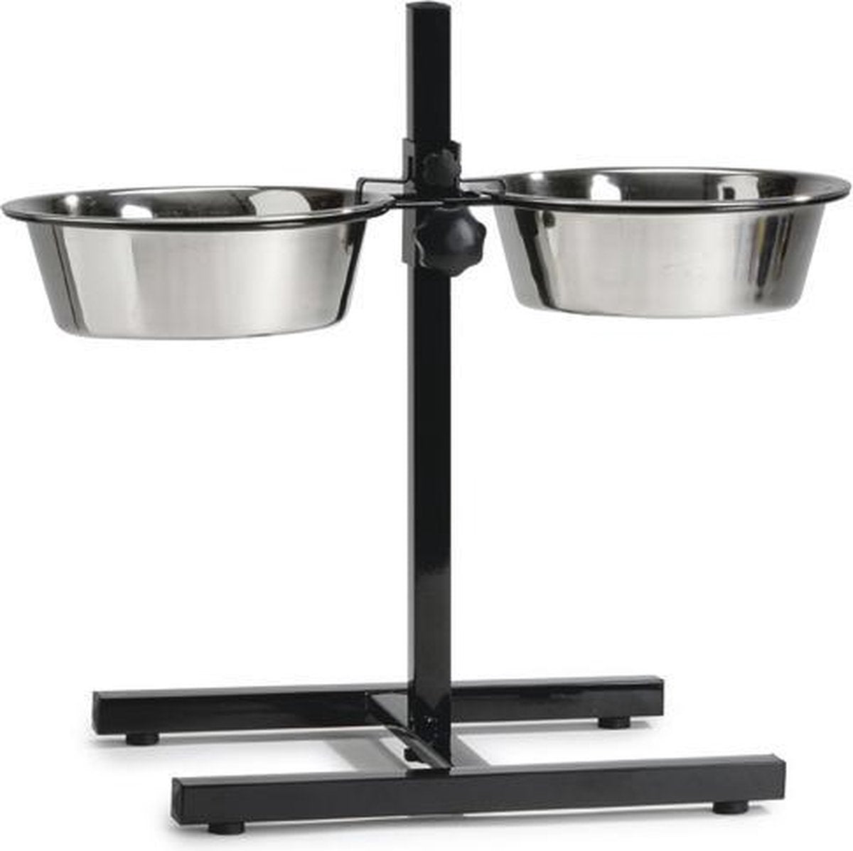 Beeztees standard - ciotola per cibo e acqua per cani - nera - 28 cm