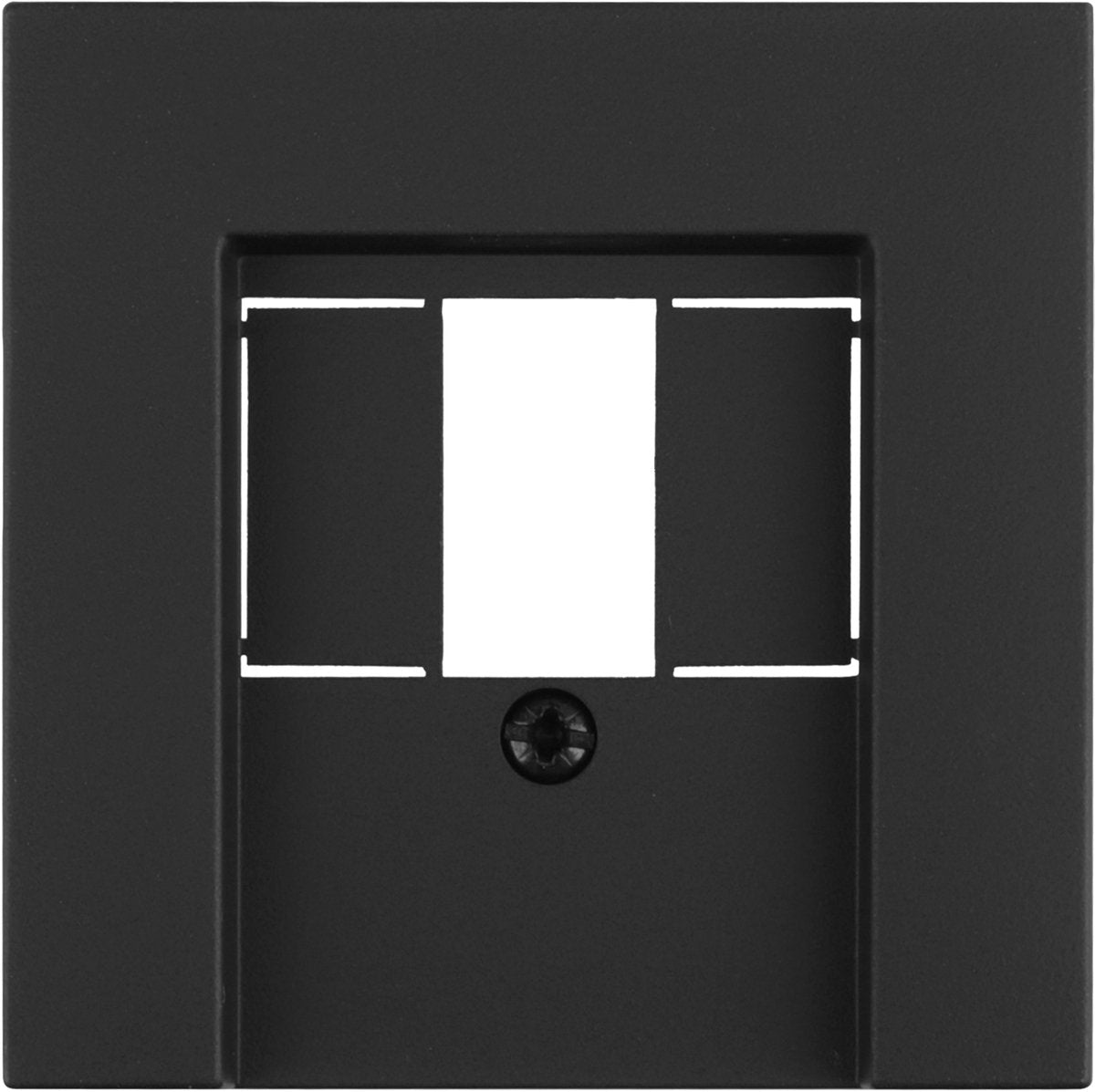 Placa protectora Gira e2 - tae usb - negra