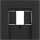 Placa protectora Gira e2 - tae usb - negra