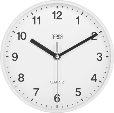 Teesa tsa0038 orologio da parete analogico 20 cm bianco