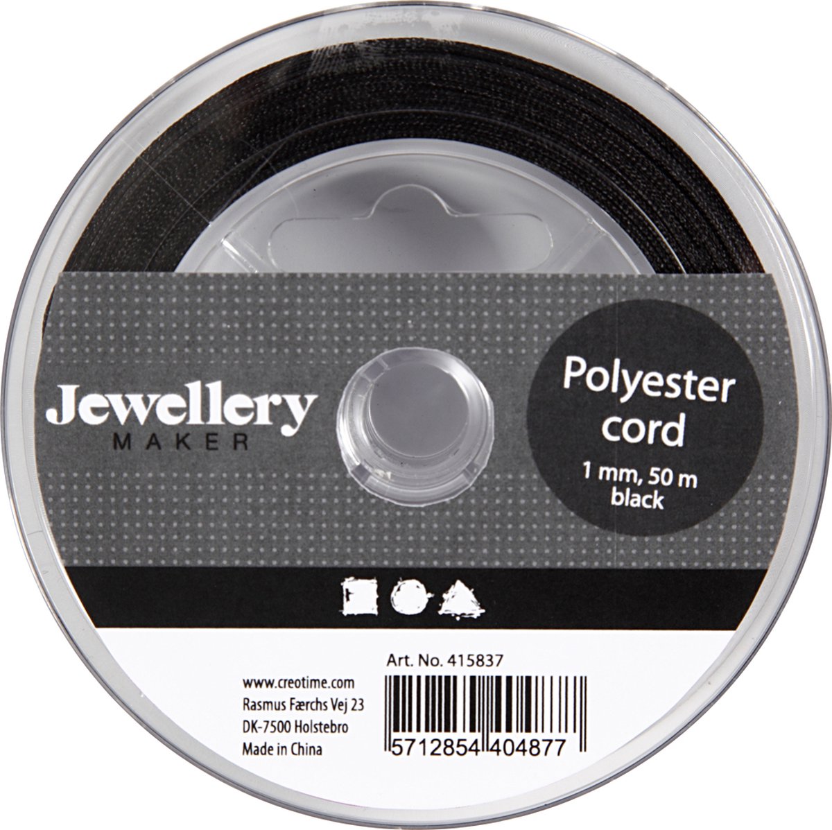 Creativ company https: www.cchobby.nl polyester-koord-dikte-1-mm-zwart-50-m-1-rol
