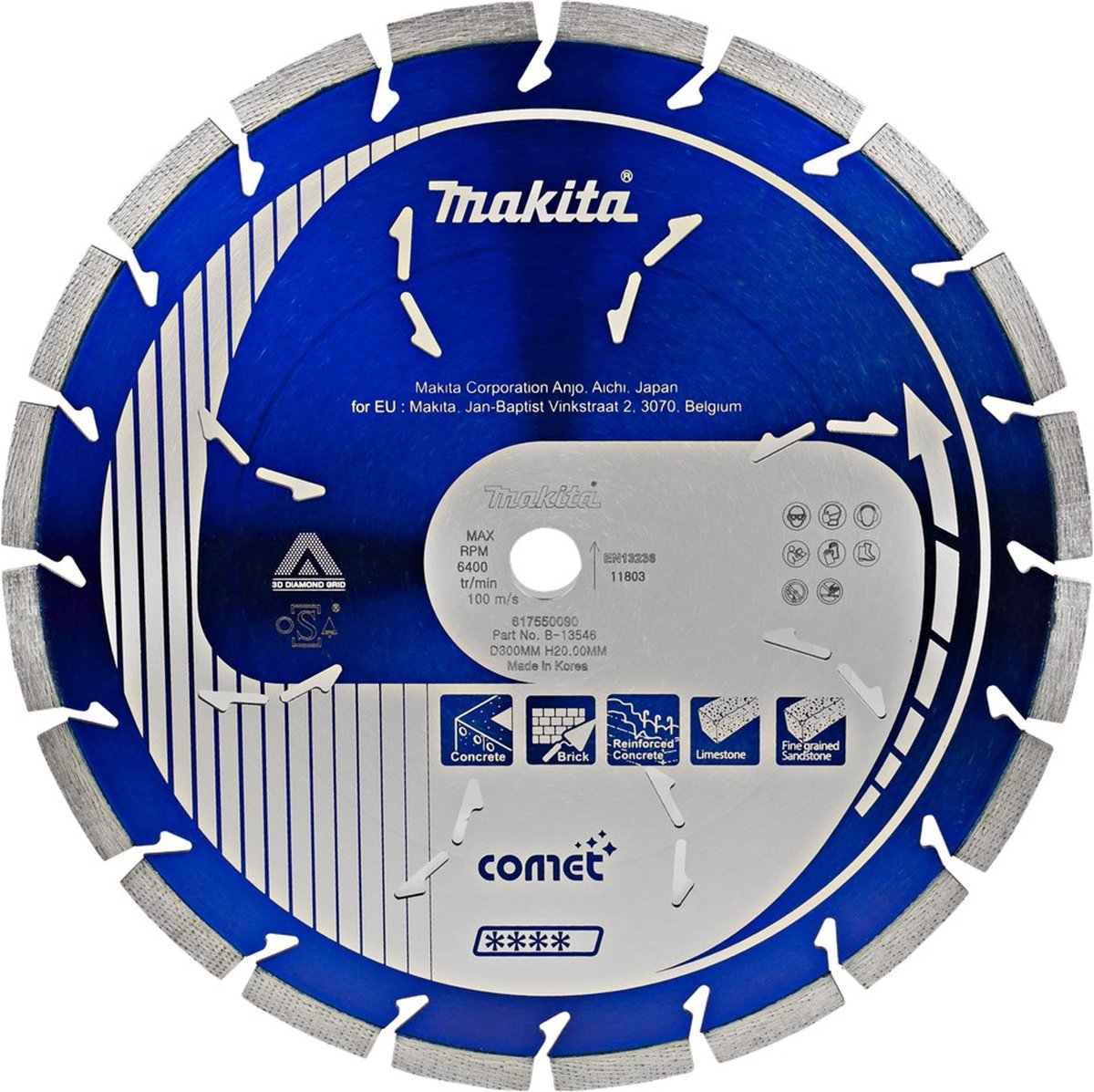 Disco diamantato Makita cometa 230x10x22,2 - b-12784