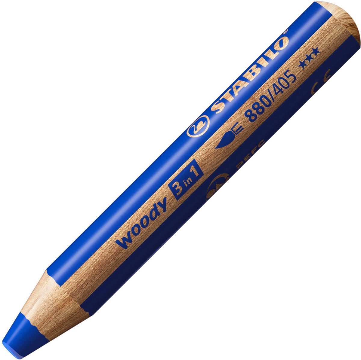 Stabilo woody 3 in 1 - multitalent potlood - blauw - per stuk
