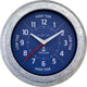 Nexttime tide – orologio da parete con maree – 22 cm – metallo – galvanizzato argento blu
