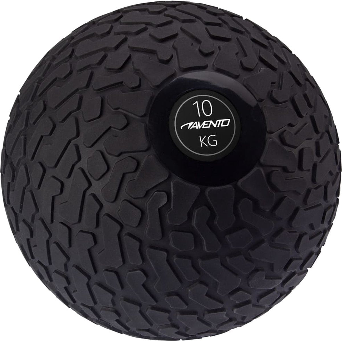 Avento Slam Ball con profilo - 10 kg - nero - diametro ca. 26cm