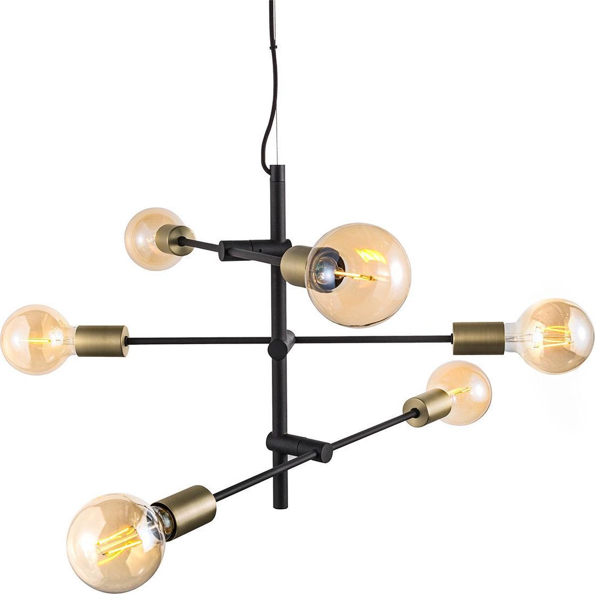 Nordlux josefine-hanglamp-6xe27-zwart