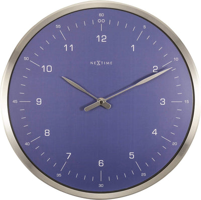 NEXTIME NEXTIME NE-3243BL wall clock 60 minutes Ø33 metal blue