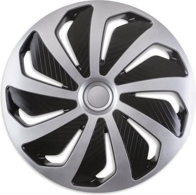 Versaco hubcaps 16 inch - wind black silver - 4 pieces
