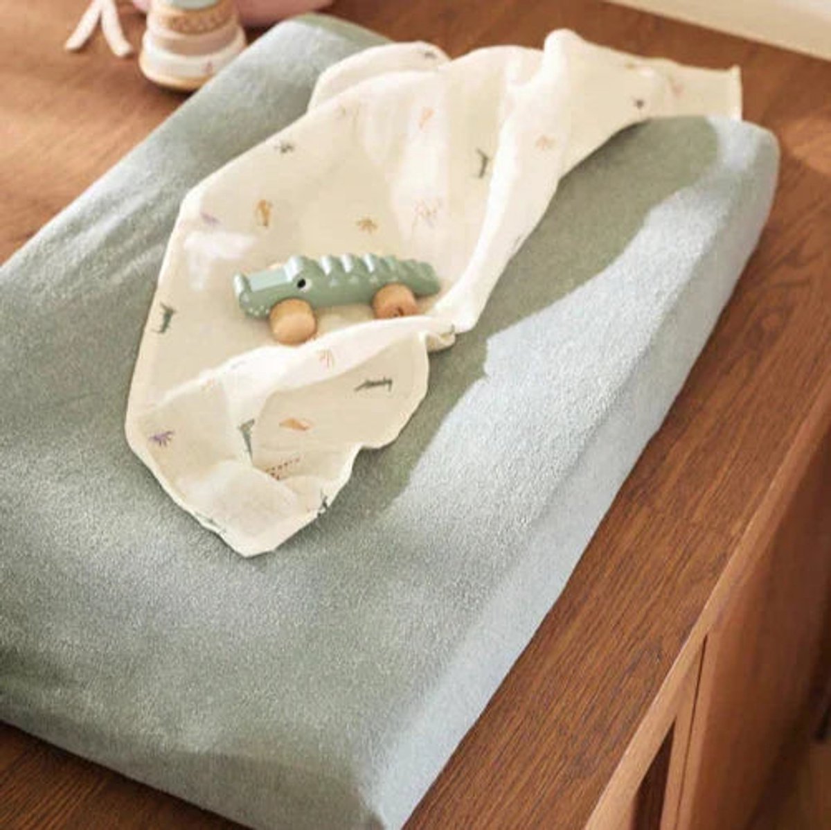 Jollein - Coprifasciatoio in spugna 50x70 cm - Coprifasciatoio morbido - verde acqua - 2 pezzi