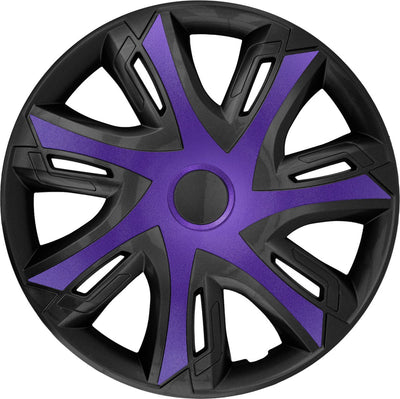 Nrm - n-power hubcaps 14 - set of 4 pieces - purple black