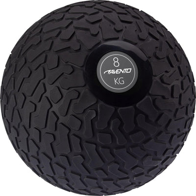 Avento slam bal - met profiel - 8 kg - zwart grijs