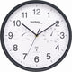 Technoline wt 8945 - reloj de pared - analógico - redondo - ventana de plástico - visualización de la hora radiocontrolada - temperatura interior - humedad interior - negro