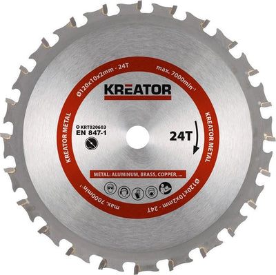 Lama per sega Kreator krt020603 legno - 120mm24t