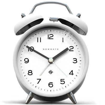 Newgate charlie bell echo - reloj despertador - blanco