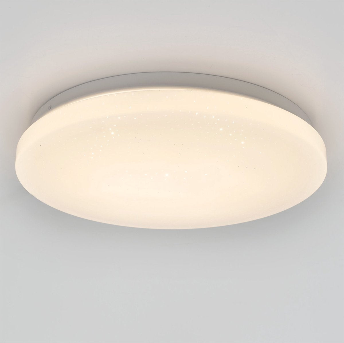 Eglo pogliola-e plafondlamp - wandlamp - led - ø 26 cm - wit - sterren - glinsterend